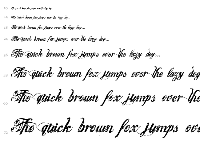 Justice font waterfall